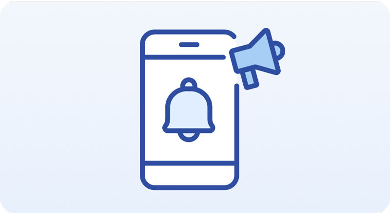 お知らせ機能の画像