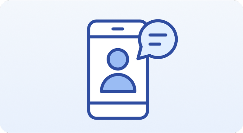 ビデオチャット機能の画像